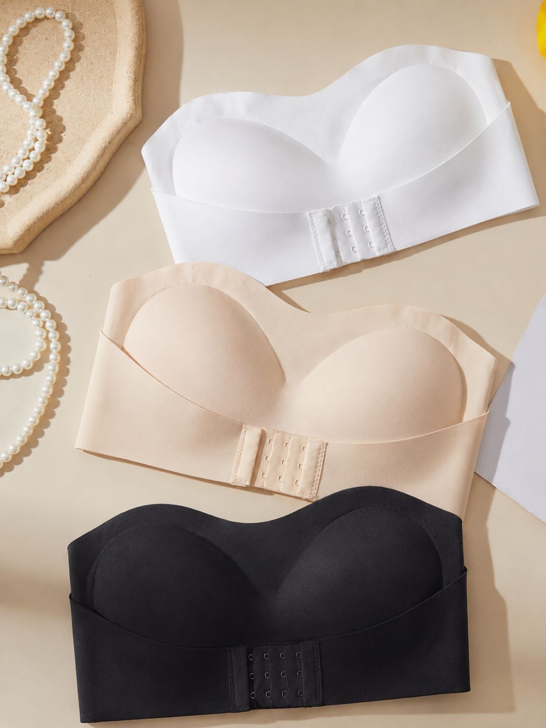 Strapless bra