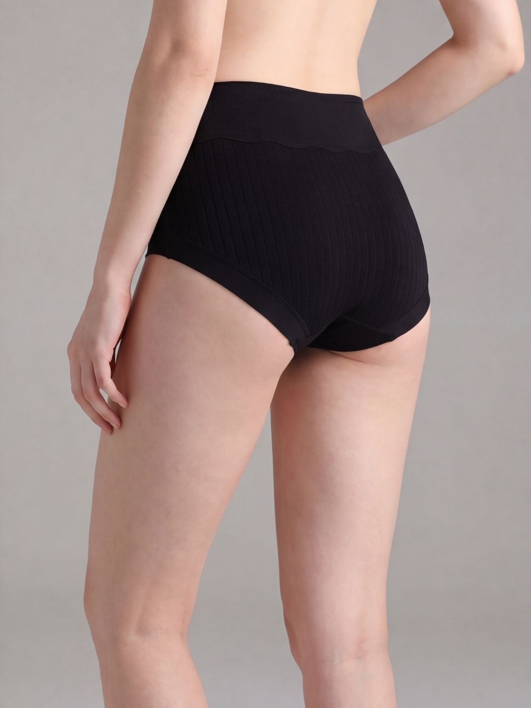 Culotte taille haute lignes